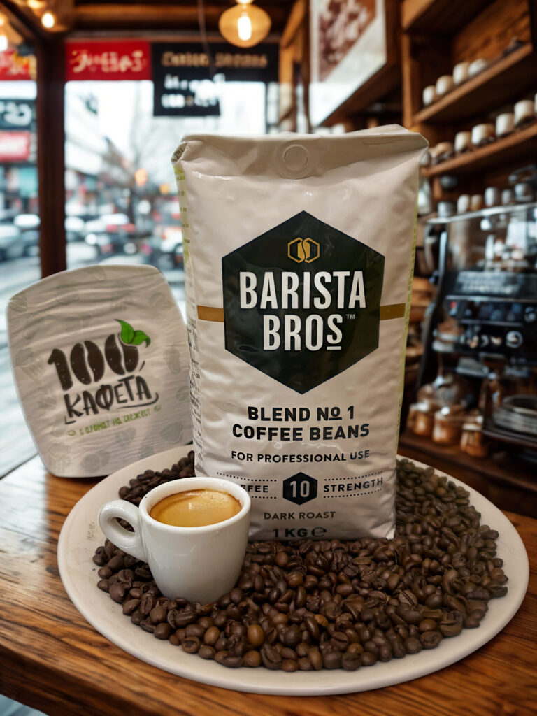 Кафе на зърна Barista Bros 1кг.